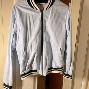 Lights blue varsity style jacket